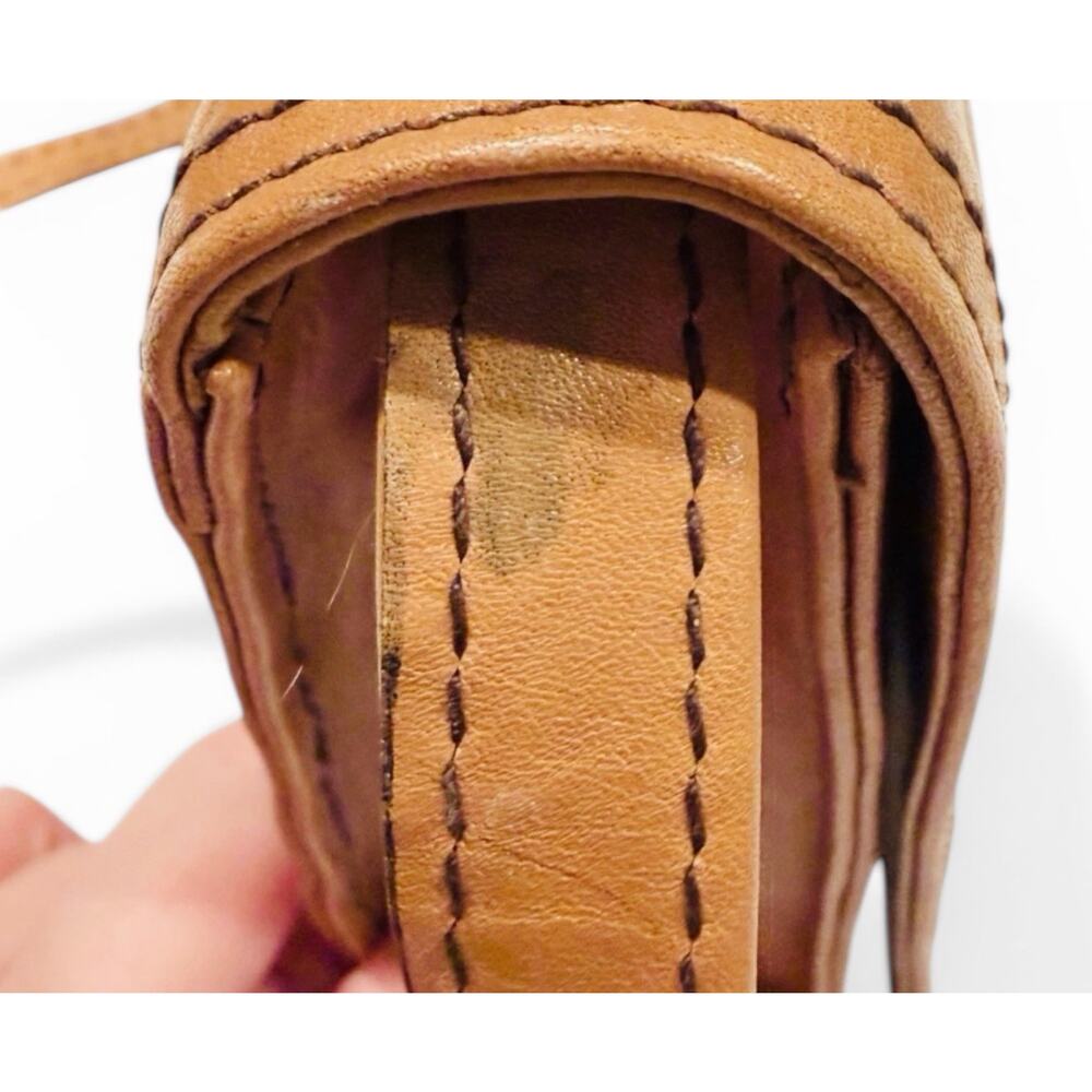 1970’s Vintage Leather Purse Burdines Brown Tan Shoulder Bag Exotic Snake Skin - Picture 6 of 8